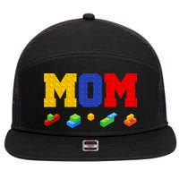 Builder Building Blocks Mom 7 Panel Mesh Trucker Snapback Hat