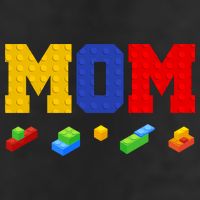 Builder Building Blocks Mom 7 Panel Mesh Trucker Snapback Hat
