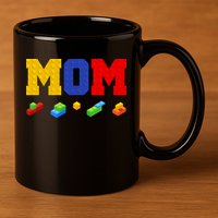 Builder Building Blocks Mom 11oz C Handle Ceramic Mug