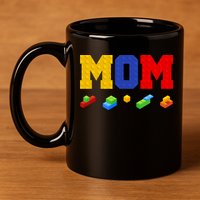 Builder Building Blocks Mom 11oz C Handle Ceramic Mug