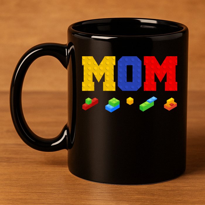 Builder Building Blocks Mom 11oz C Handle Ceramic Mug
