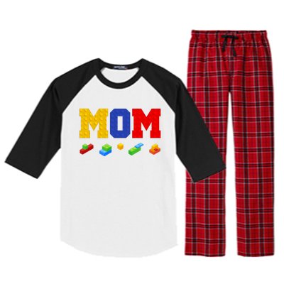 Builder Building Blocks Mom Raglan Sleeve Pajama Set