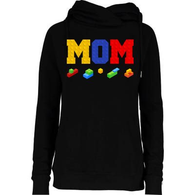 Builder Building Blocks Mom Womens Funnel Neck Pullover Hood