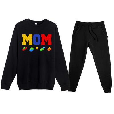 Builder Building Blocks Mom Premium Crewneck Sweatsuit Set