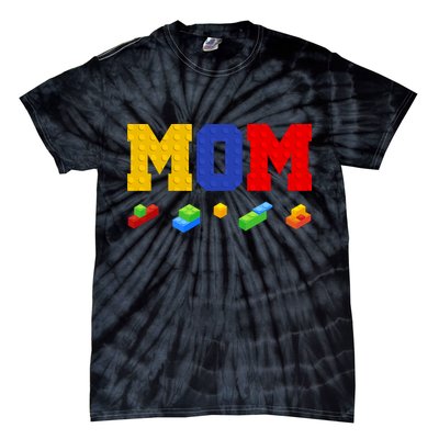 Builder Building Blocks Mom Tie-Dye T-Shirt