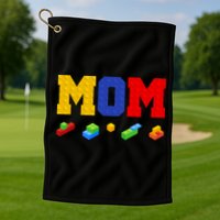 Builder Building Blocks Mom Golf Towel