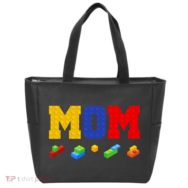 Builder Building Blocks Mom Zip Tote Bag