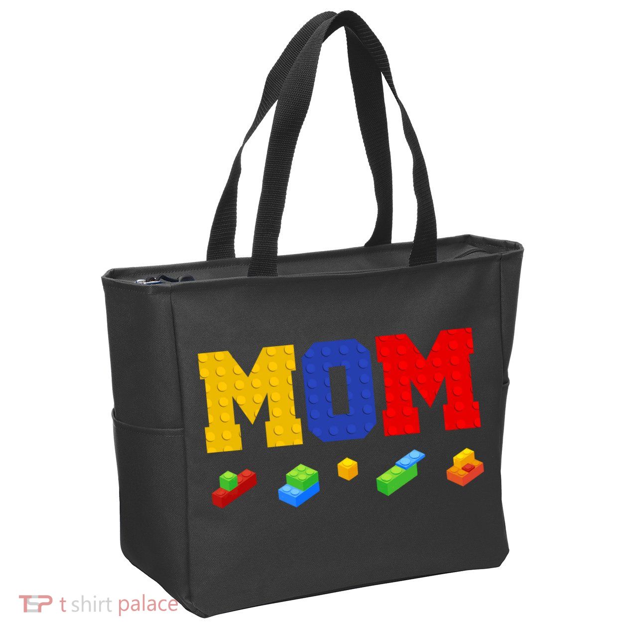 Builder Building Blocks Mom Zip Tote Bag