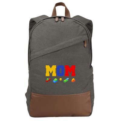 Builder Building Blocks Mom Cotton Canvas Backpack
