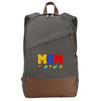 Builder Building Blocks Mom Cotton Canvas Backpack