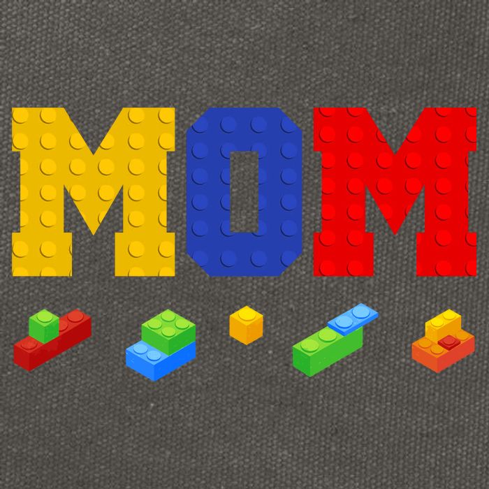 Builder Building Blocks Mom Cotton Canvas Backpack