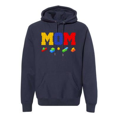 Builder Building Blocks Mom Premium Hoodie