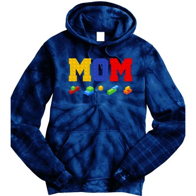 Builder Building Blocks Mom Tie Dye Hoodie