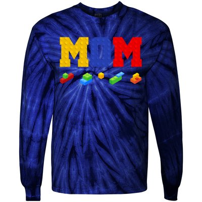 Builder Building Blocks Mom Tie-Dye Long Sleeve Shirt