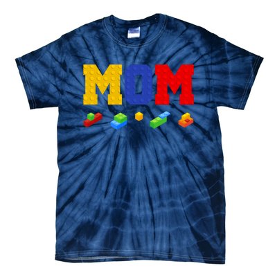 Builder Building Blocks Mom Tie-Dye T-Shirt