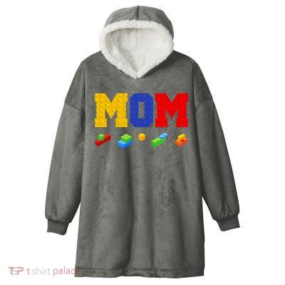 Builder Building Blocks Mom Hooded Wearable Blanket