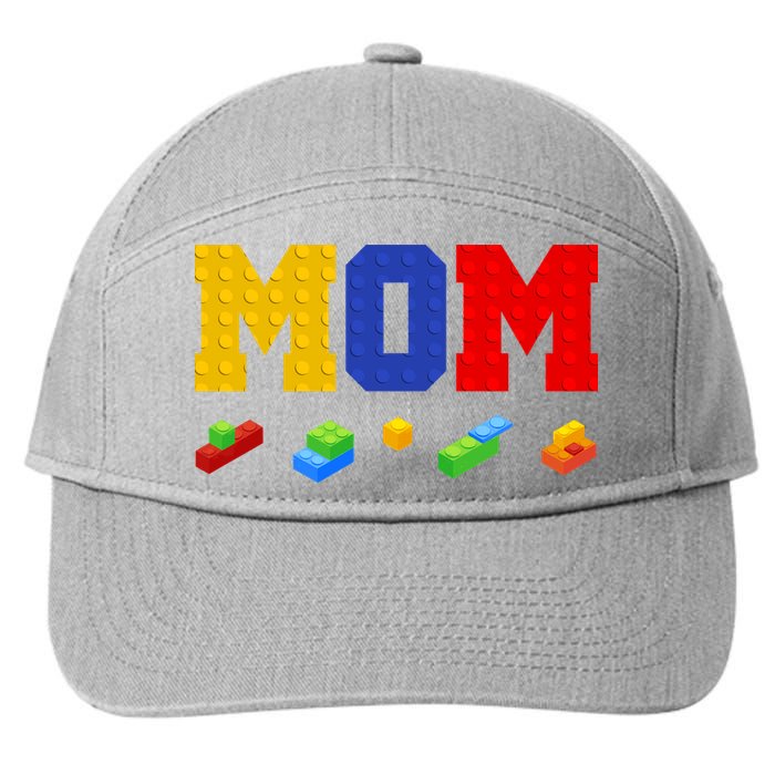 Builder Building Blocks Mom 7-Panel Snapback Hat