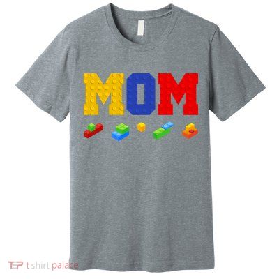 Builder Building Blocks Mom Premium T-Shirt
