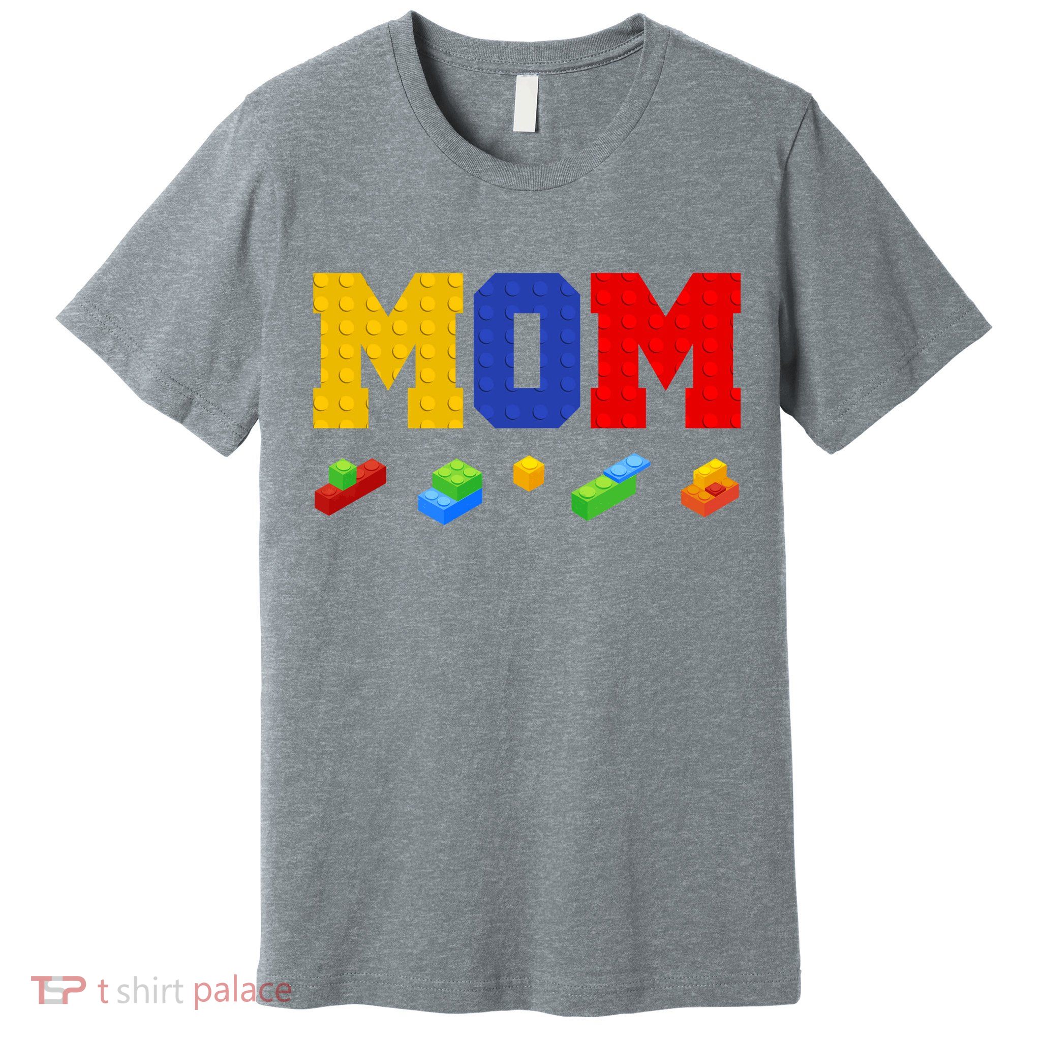 Builder Building Blocks Mom Premium T-Shirt