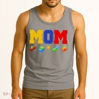 Builder Building Blocks Mom Tank Top
