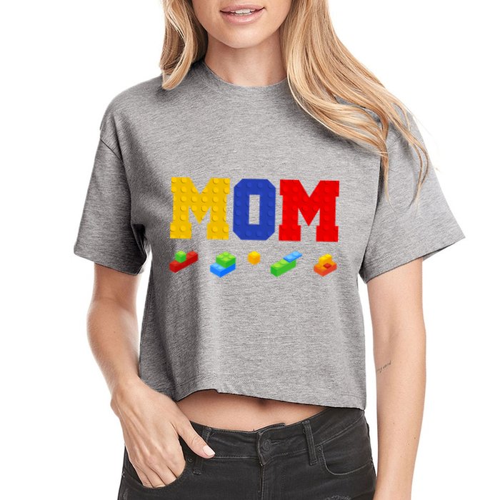 Builder Building Blocks Mom Crop Top