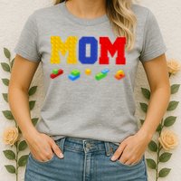 Builder Building Blocks Mom Womens T-Shirt