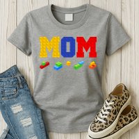 Builder Building Blocks Mom Womens T-Shirt