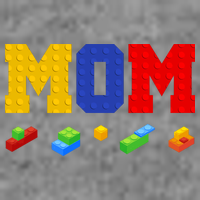 Builder Building Blocks Mom Womens T-Shirt