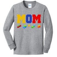 Builder Building Blocks Mom Kids Long Sleeve Shirt