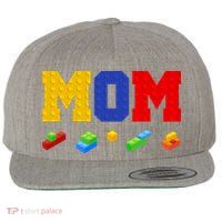 Builder Building Blocks Mom Wool Snapback Cap
