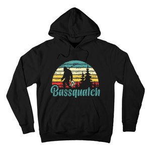 Bassquatch Bigfoot Believer Bass Fishing Yeti Sasquatch Hoodie