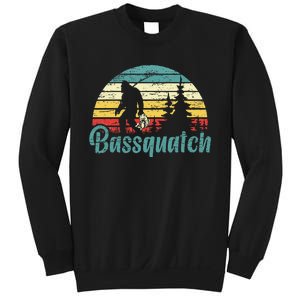 Bassquatch Bigfoot Believer Bass Fishing Yeti Sasquatch Sweatshirt