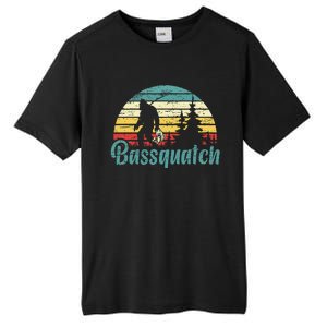 Bassquatch Bigfoot Believer Bass Fishing Yeti Sasquatch Tall Fusion ChromaSoft Performance T-Shirt