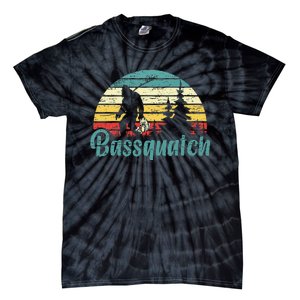 Bassquatch Bigfoot Believer Bass Fishing Yeti Sasquatch Tie-Dye T-Shirt