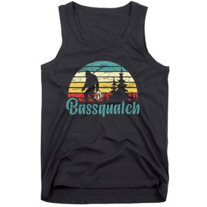 Bassquatch Bigfoot Believer Bass Fishing Yeti Sasquatch Tank Top