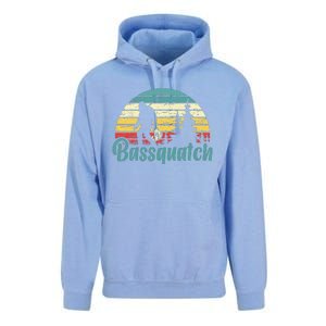 Bassquatch Bigfoot Believer Bass Fishing Yeti Sasquatch Unisex Surf Hoodie