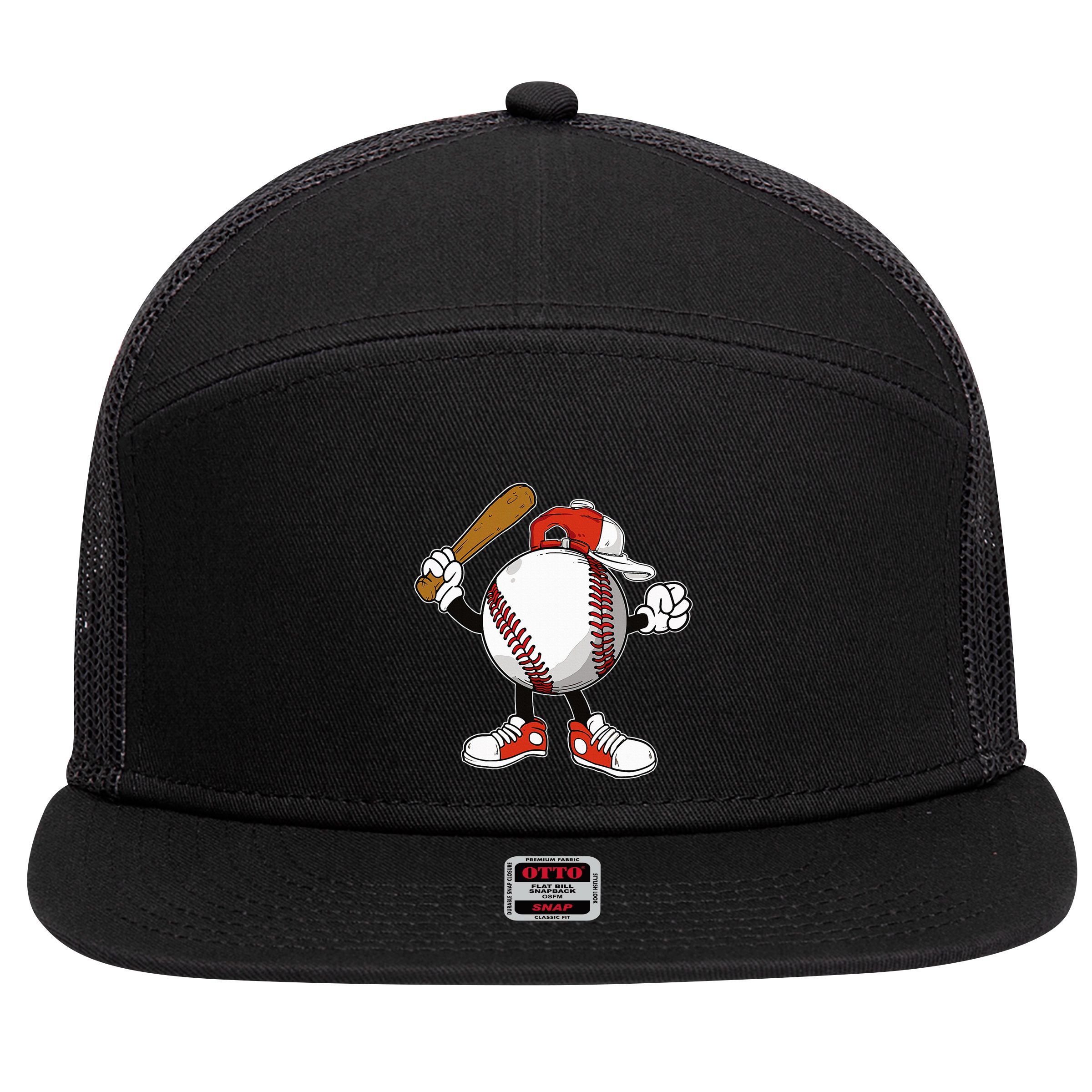 Baseball Boy 7 Panel Mesh Trucker Snapback Hat