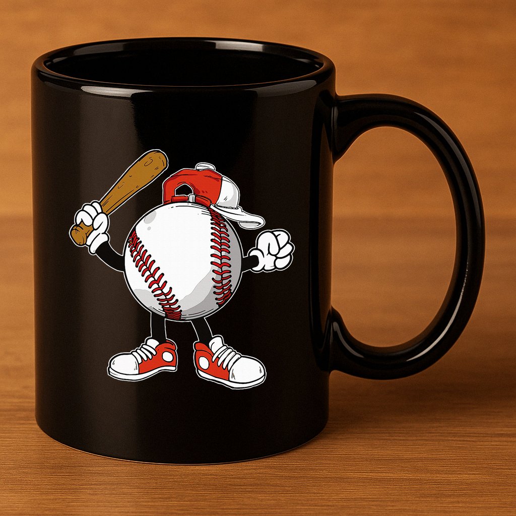 Baseball Boy 11oz C Handle Ceramic Mug