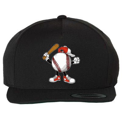 Baseball Boy Wool Snapback Cap