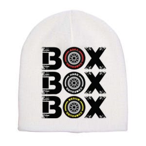 Box Box Box F1 Tyre Compound V2 Car Lover Short Acrylic Beanie