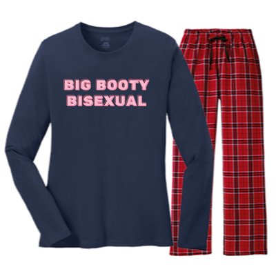 Big Booty Bisexual Baby Women's Long Sleeve Flannel Pajama Set 