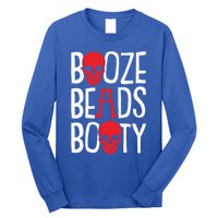 Booze Beads Booty Gasparilla Pirate Festival Jollyroger Gift Long Sleeve Shirt