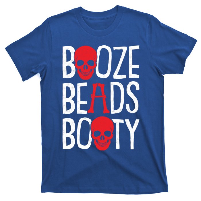 Booze Beads Booty Gasparilla Pirate Festival Jollyroger Gift T-Shirt