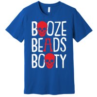 Booze Beads Booty Gasparilla Pirate Festival Jollyroger Gift Premium T-Shirt