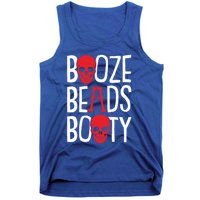 Booze Beads Booty Gasparilla Pirate Festival Jollyroger Gift Tank Top