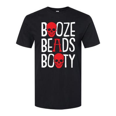 Booze Beads Booty Gasparilla Pirate Festival Jollyroger Gift Softstyle CVC T-Shirt