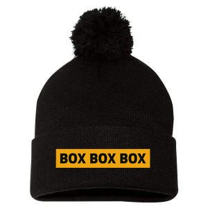 Box Box Box Formula Racing Radio Pit Box Box Box Pom Pom 12in Knit Beanie