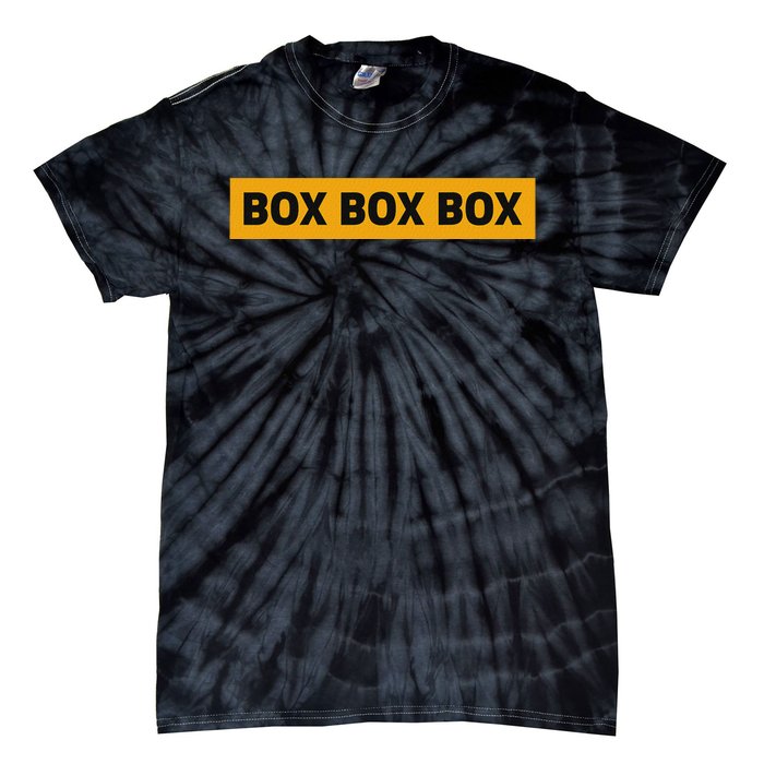 Box Box Box Formula Racing Radio Pit Box Box Box Tie-Dye T-Shirt