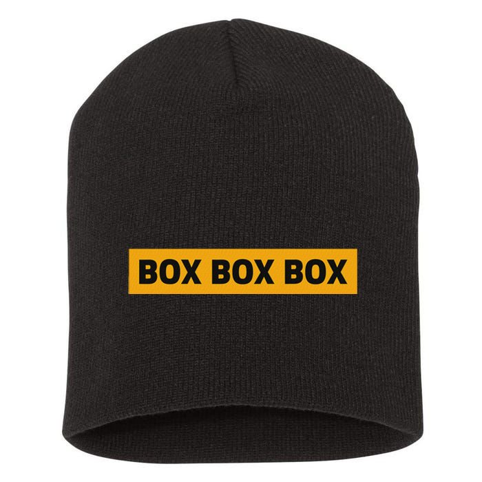 Box Box Box Formula Racing Radio Pit Box Box Box Short Acrylic Beanie