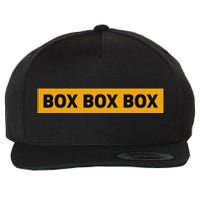 Box Box Box Formula Racing Radio Pit Box Box Box Wool Snapback Cap